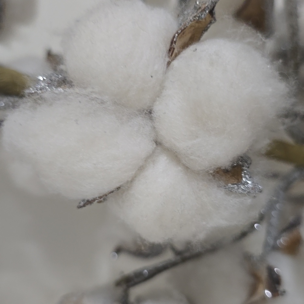 Rustic Cotton Tree with Burlap Base - Picture 12 of 16